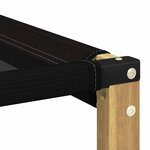 vidaXL Sofa de milieu extérieur Bois d'acacia massif et Textilène