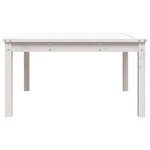 vidaXL Table de jardin blanc 82 5x82 5x45 cm bois massif de pin