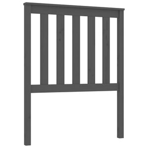 vidaXL Tête de lit Gris 81x6x101 cm Bois massif de pin