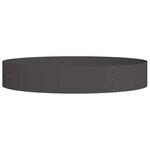 vidaXL Anneau de jardinière Noir 120 x 120 x 20 cm