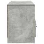 vidaXL Meuble TV Gris béton 102 x 34 5 x 47 cm Bois d'ingénierie