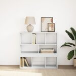 vidaXL Bibliothèque/Séparateur de pièce blanc 100x33x94 5 cm