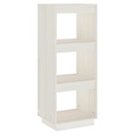 vidaXL Bibliothèque/Séparateur de pièce blanc 40x35x103 cm pin massif