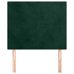 vidaXL Tête de lit Vert foncé 80x5x118/128 cm Velours