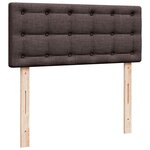 vidaXL Sommier à lattes de lit avec matelas Marron foncé 120x200 cm