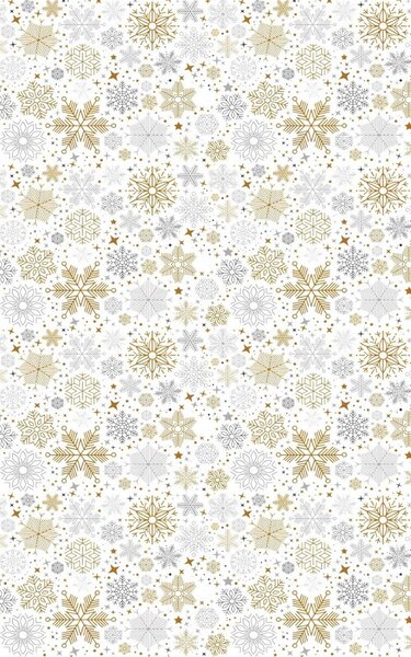 Tapis d'intérieur Noël 70 x 140 cm - Doré