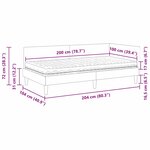 vidaXL Cadre de lit d'angle avec matelas 2 pc Gris foncé 100 x 200 cm