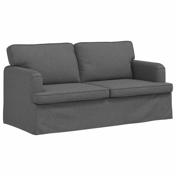 vidaXL Canapé Gris foncé 142 x 80 x 85 cm tissu