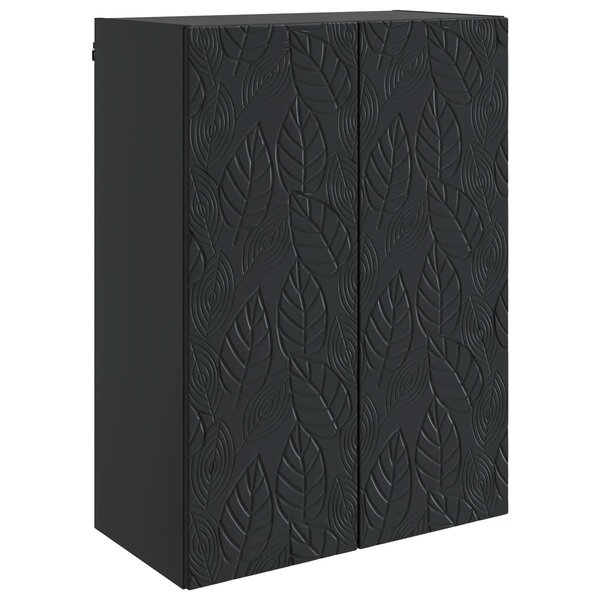 vidaXL Armoire Murale 66 x 34 5 x 90 cm Bois d'ingénierie Noir