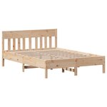 vidaXL Cadre de lit sans matelas 140x200 cm bois massif de pin