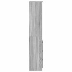 VidaXL Buffet sonoma gris 37 5x35x180 cm bois d'ingénierie