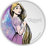 Pièce de monnaie en Argent 2 Dollars g 31.1 (1 oz) Millésime 2024 Disney Princess RAPUNZEL