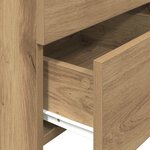 vidaXL Tables de chevet 2 pièces avec 2 tiroirs Chêne artisanal 40 x 36 5 x 62 cm