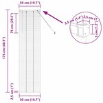 vidaXL Store de Fenêtre avec des rideaux Blanc Aluminium