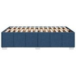 vidaXL Cadre de lit sans matelas bleu 120x200 cm tissu