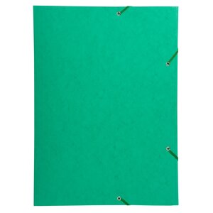 Chemise À Élastique 3 Rabats Carte Lustrée 600gm2 - A3 - Vert - X 5 - Exacompta