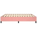vidaXL Cadre de lit Rose 180x200 cm Velours