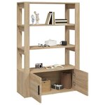 vidaXL Buffet Chêne sonoma 80x30x119 5 cm Bois d'ingénierie