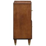 vidaXL Buffet avec porte Marron 80 x 33 x 75 cm Bois de mangue massif
