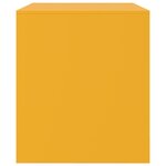 vidaXL Meubles TV 2 Pièces jaune moutarde 67x39x44 cm acier