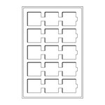 Plateaux numismatiques Leuchtturm format L à 15 cases carrées.