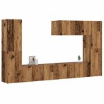 vidaXL Meubles TV muraux 7 Pièces vieux bois bois d'ingénierie