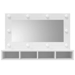 vidaXL Armoire à miroir avec LED blanc 90x31 5x62 cm