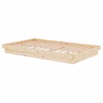 vidaXL Cadre de lit Bois massif 120x200 cm