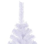vidaXL Sapin de Noël artificiel L 240 cm Blanc