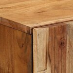 vidaXL Haut Armoire Naturel 60 x 33 5 x 100 cm Bois d'Acacia Massif