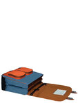 Cartable Tann's Bico Rafael Bleu/Orange 41*33*17