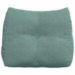 vidaXL Coussin de Dos Vert Mer 60 x 24 x 50 cm Velours