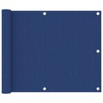 vidaXL Écran de balcon Bleu 75x400 cm Tissu Oxford