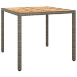 vidaXL Ensemble à manger de jardin 5 Pièces coussins gris résine tressée