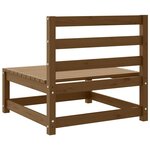 vidaXL Canapés centraux de jardin 2 Pièces marron miel bois de pin solide