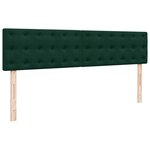 VidaXL Cadre de lit ottoman avec matelas vert foncé 180x200cm velours