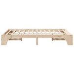 vidaXL Cadre de lit Pin massif 197 x 147 x 30 cm Bois massif en pin