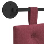vidaXL Tête de lit suspendue Bordeaux Tissu