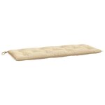 vidaXL Coussins de banc jardin lot de 2 beige 120x50x7 cm tissu Oxford