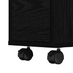 vidaXL Cabinet de Salle de Bain Étroite Chêne noir 65 x 23 x 87 cm