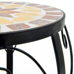 vidaXL Supports pour plantes 3 Pièces terre cuite et blanc céramique