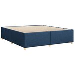 vidaXL Cadre de lit sans matelas bleu 180x200 cm tissu