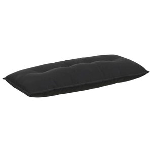 vidaXL Coussin de Dos Noir 120 x 50 cm Tissu en velours côtelé