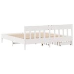 vidaXL Cadre de lit sans matelas blanc 180x200 cm bois massif de pin