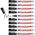 Maqueur Spécial Laboratoire 8014 Noir Pointe Fine 1 mm x 10 EDDING