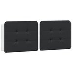 vidaXL Cadre de lit avec LED sans matelas blanc et noir 120x200 cm