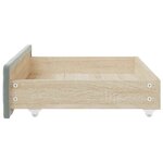 vidaXL Tiroirs de rangement dessous de lit 2 Pièces gris clair