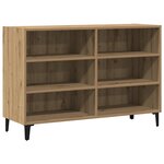 vidaXL Buffet chêne artisanal 103 5x35x70 cm bois d'ingénierie