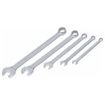 Ks tools ensemble de clés mixtes extra longues 5 pièces 8-19 mm acier
