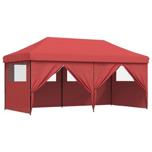 vidaXL Tente de fête 292 x 580 x 315 cm Bordeaux Tissu Oxford
